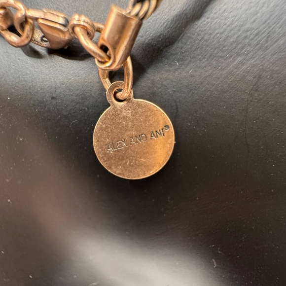 Alex and Ani Rose Gold Crescent Moon Pendant Necklace - Picture 4 of 4